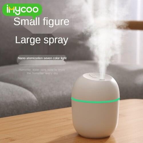 220ML Mini Ultrasonic Air Humidifier Aroma Essential Oil Diffuser For Home Car USB Fogger Mist Maker with LED Night Lamp