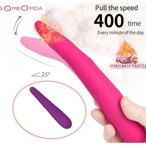 Smart Heating G Spot Vibrator For Women Dual Vibration Silicone Waterproof Female Vagina Clitoris Massagers Sex Toys For Women