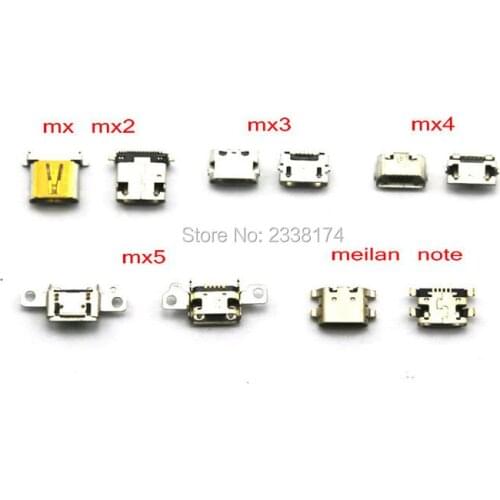 In stock ! For meizu MX1 MX2 MX3 MX4 MX4PRO MX5 pro meilan note meilan 2 m2 note 3 metal New USB Charging Port Repair Parts