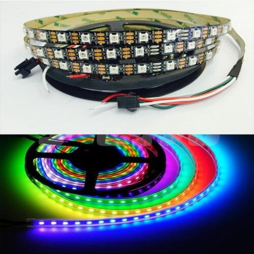 WS2812B ws2812 30/60/144 pixels 5050 rgb individually addressable led strip light full color tape lanp IP30/IP67 waterproof DC5V