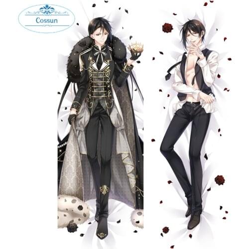 Japanese Anime Black Butler kuroshitsuji Sebastian Michaelis Ciel Hugging Body Pillow Cover Case Dakimakura Cosplay Pillowcase