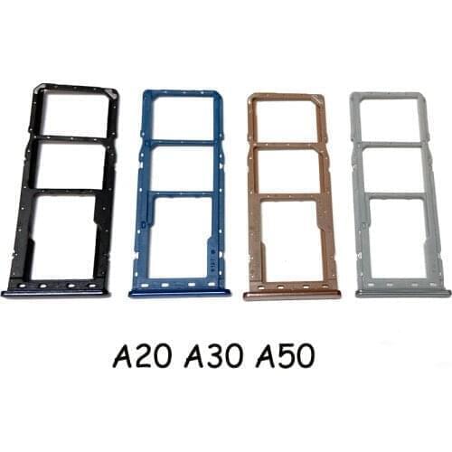 10PCS For Samsung Galaxy A10 A10S A20 A205F A30 A305F A40 A50 A505F A60 A70 A80 A90 SIM Card Tray Slot Holder Replacement