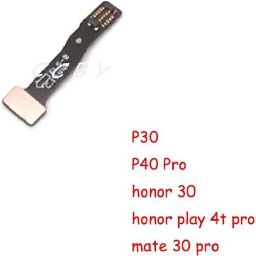 10pcs Home Button Fingerprint Touch ID Sensor Connector Flex Cable For Huawei P30 P40 Pro For Honor 30 Play 4T Mate 30