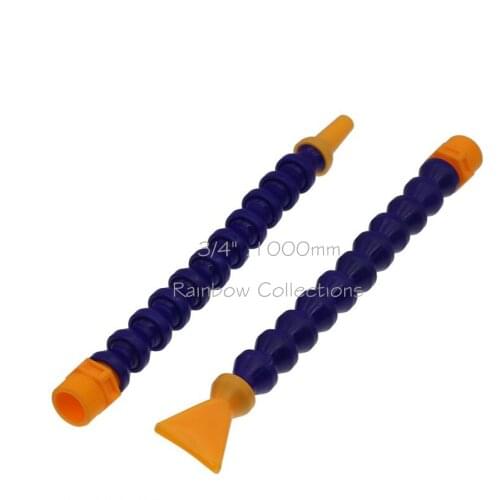 3/4”,1000mm Long cooling tube Flexible Plastic Water Oil Cool Pipe Hose Lathe CNC Injection Pipe Blowing Round/Flat Nozzle