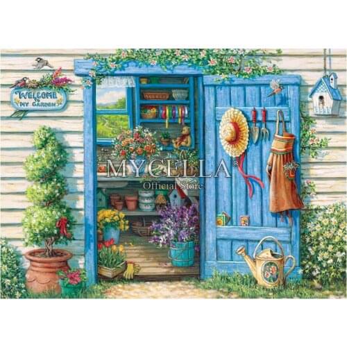 5D DIY Diamond Painting Flowers Cabins Cross Stitch Rhinestone Picture Diamond Embroidery Full Mosaic Cartoon Needlework Gifts