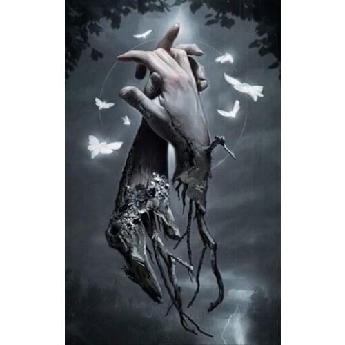 5D DIY diamond painting injured hands Hold together Full Drill Embroidery Cross Stitch Mosaic Craft Home Decor Christmas Gift