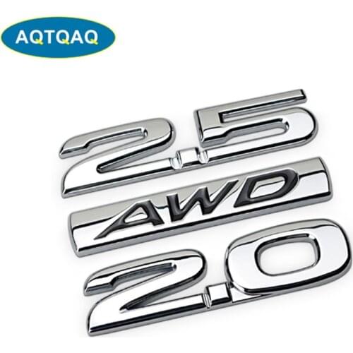 1Pcs 3D Metal AWD Car Side Fender Rear Trunk Emblem Badge Sticker Decals suit for Universal car,car decoration stickers