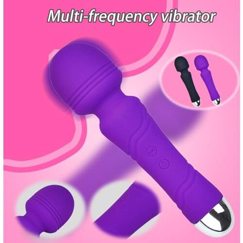 AV Stick Vibrator for Women 10 Speeds Magic Wand Massager USB Charging G Spot Clitoris Stimulator Sex Toys for Women Masturbator