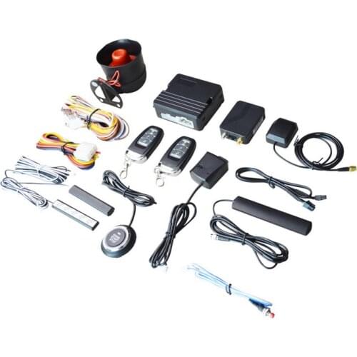 Car Alarm Remote Control Car Keyless Entry Engine Start Alarm System Push Button Remote Starter Stop Auto Smart Key PKE