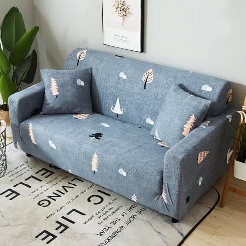 Microfine Sofa Covers Elastic Fashion Printing Sofa Cushion Modern Simple Orange Living Room Polyester / Cotton Sofa Mat