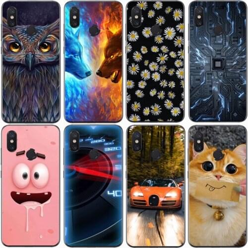 For Xiaomi Mi 8 for Xiaomi Mi 8 SE Case Rose Wolf Cute Patterned Cover Soft Silicon Phone Case for Xiaomi Mi 8 Pro Top Quality