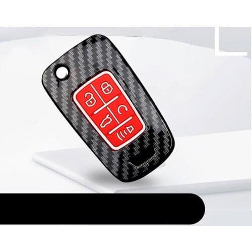 Carbon Fiber Shell ABS silicone Car Key Cover Case For Buick Chevrolet Cruze Opel Vauxhall Mokka Encore Flip Auto Key Shell