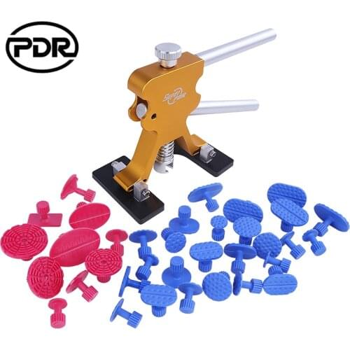 PDR Tools Car Body Paintless Dent Removal Dent Puller Lifter Repair Tools +35 Glue Tabs Car Dent Repair Kit