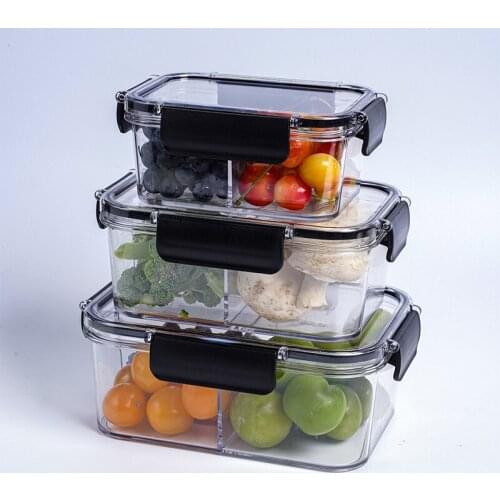 Lunch Box With Compartment Plastic PP+TPE Bento Box For Kids School Food Container Leak-proof Fruit Transparent Food Box