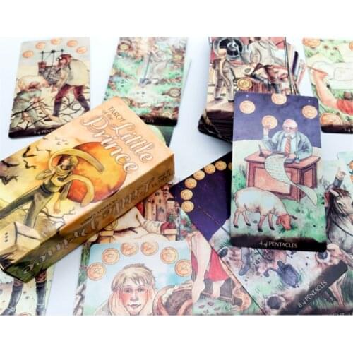 2021 new little princes tarot card whimsical 78 deck of fate divination game multifunctional daily gathering interactive game