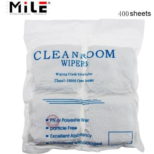 MILE Phone Cleaning Wipes160/400pcs/Pack Microfiber Cloth Anti-tatic For iphone Samsung LCD Screen Glass Refurbish