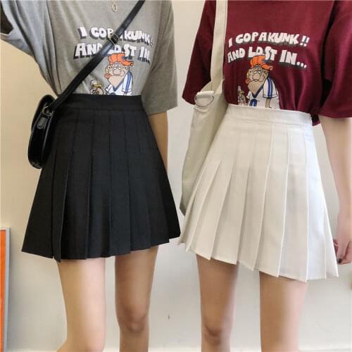 Pleated Skirt Womens Miniskirt Sexy College Harajuku Vintage JK Spring And Summer High Waist New Bust Skirt Uniform Dropshippin