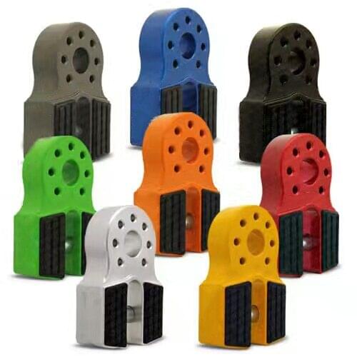 Flat Shackle Mount Aluminum Alloy Aluminum Thimble fairlead Shackle Mount Hook connector for Synthetic Rope