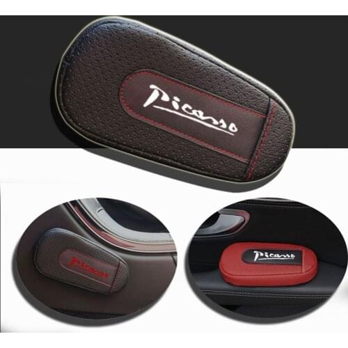 Seat Supports For Citroen Xsara C4 C3 Picasso Soft Leather Leg Cushion Knee Pad Armrest pad Seat Supports Car Seat Accessories