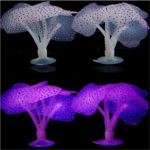 30OFF# Sucker Coral AquariumArtificial Coral Silicone Plant Sucker Ornament Water Landscape Decor Fish Tank Aquarium Accessories
