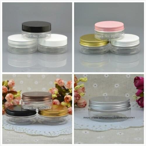 50G transparent plastic PET bottle/jar/pot for gel/essence/cream/moisturizer/art nail container/cosmetic packing skin care