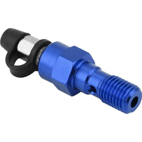 Dropshipping Bleed Screw M10x1.25mm Motorcycle Brake Master Cylinder Caliper Bleed Screw Nipple Banjo Bolt Dust Cap Bleed Screws