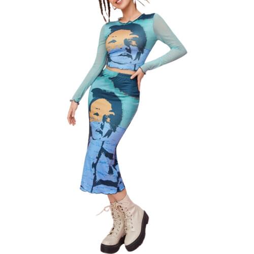 2021 New Fashion Women Formal Long Sleeve Blazer Suits Match With Solid Color High Waist Slit Skirt Black/ Khaki Dress Sets