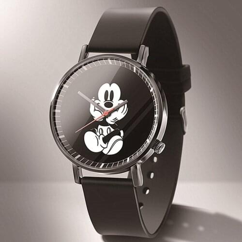 Reloj Mujer 2021 New High Quality Women Watch Relogio Fashion Black Soft Silicone Quartz Watches Ladies Dress Mickey Watch Gift