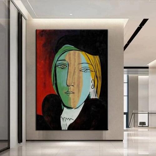 100% Hand Painted Home Decoration Picasso Men Figure Canvas Painting Wall Art Wall Pictures No Frame For Bedside Background