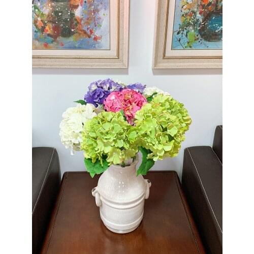 12pcs/set Colorful Decorative Big Hydrangea Flower Artificial Silk DIY Home Party Wedding Arch