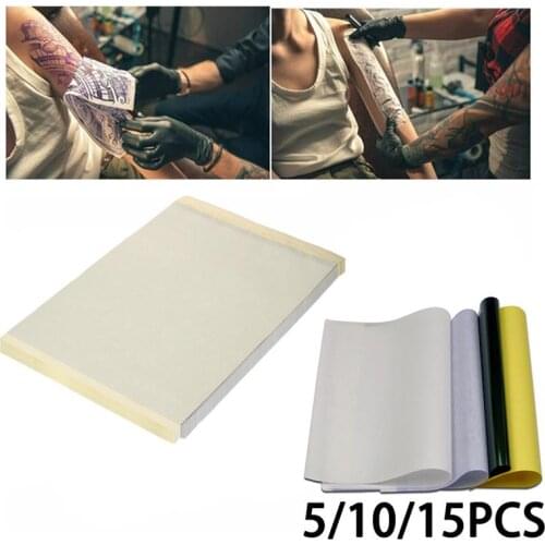 15/10/5 Pcs Tattoo Transfer Papers A4 Size Tattoo Thermal Carbon Transfer Stencil Paper For Tattoo Transfer Machine Accessories