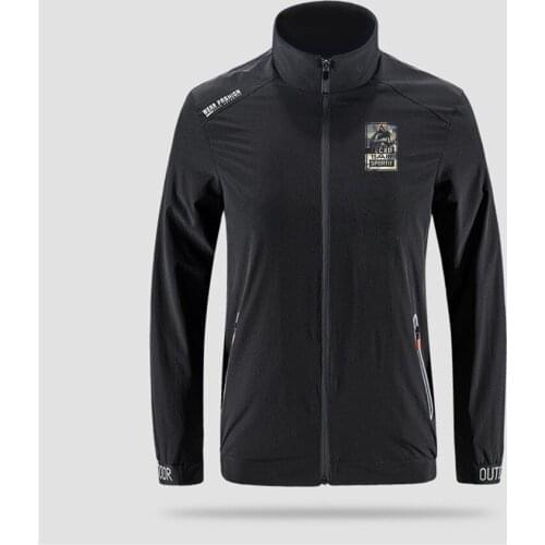 2021 classic le cxd cop Slim sport jacket mens Outdoor zippered comfortable Soft jacket mens casual Front printing Asian size