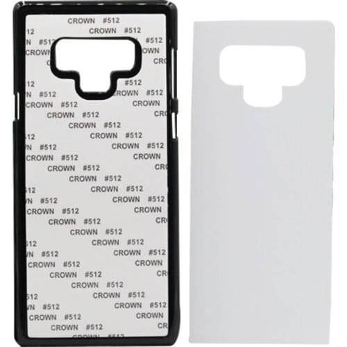 30 pcs Wholesale Black White Transparent DIY 2D Sublimation Hard PC Cover Case for Samsung Note 9 S9 plus with Aluminum Plate