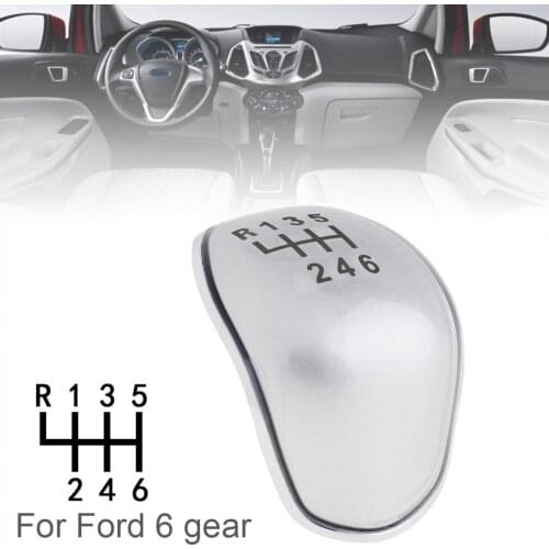 6 Speed Manual Styling Gear Shifter Shift Lever Knob Stick Handball Head Cover for Ford Focus/Fiesta/Mondeo 2007-2013