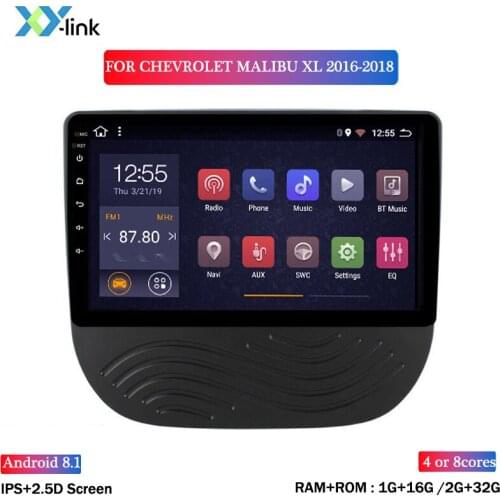9 inch Android 8.1 Car Radio DVD multimedia Player for chevrolet MALIBU XL 2016-2018 GPS Navigation system accessoreis no 2 din