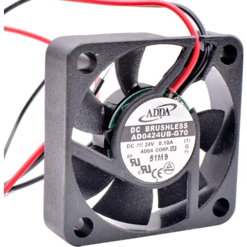AD0424UB-G70 4cm 4010 40mm fan 40x40x10mm DC24V 0.10A for repair and replacement of cash register inverter cooling fan