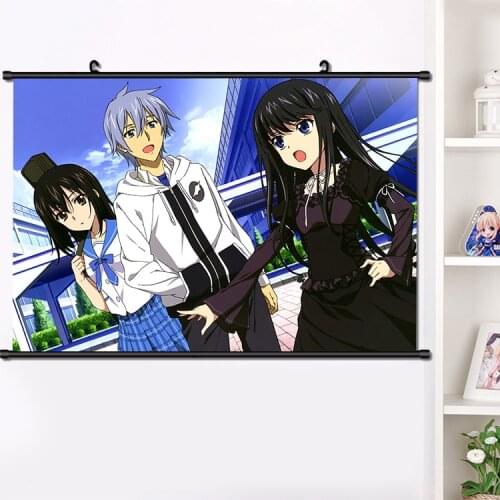Anime Strike the Blood Sayaka Kirasaka Manga Wall Scroll Mural Poster Wall Hanging Poster Home Decor Gifts dropshipping 40*60cm
