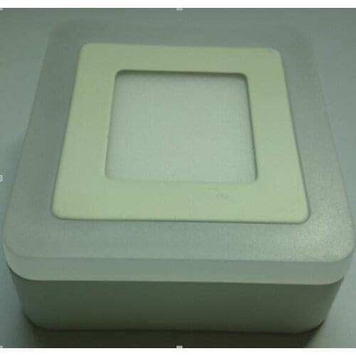 No Cut Double Color Round/Square 6W/9W/16W LED Panel Light Surface Mounted Downlight lighting Led ceiling down AC85-265V