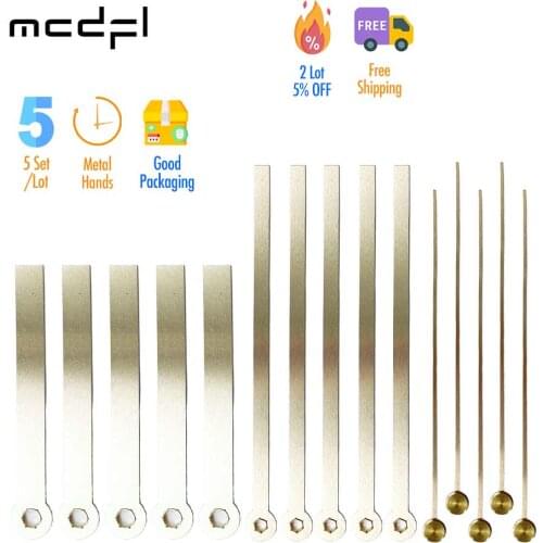 MCDFL Gold Clock Hands Clocks Mechanism Silent Wall Radio Controlled Movement Long Shaft Large Watch Machine Quartz Clockwork Cl