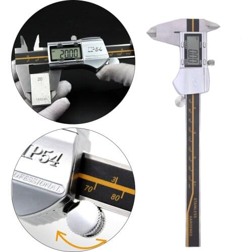 Electronic Digital Caliper Metal Large LCD Screen Inch/Millimeter Conversions Micrometer Measuring Tool