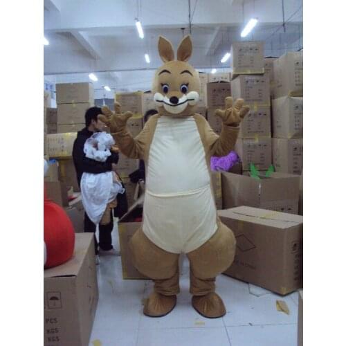 Kangaroo Mascot Cartoon Apparel Birthday Party Fancy Costume Cosplay Mascotte