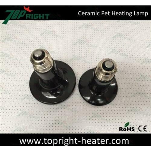 Custom 85x110mm 110V 100W crawler reptiles ceramic heating lamp pet snake tortoise spider heater insulation lamp light