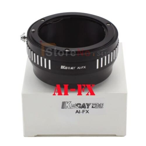 KECAY AI-FX Aluminum Alloy for Nik&n AI Mount Lens Adapter Ring for Fujifilm Fuji FX X X-Pro1 XPro1 X-E1 XE1 E1