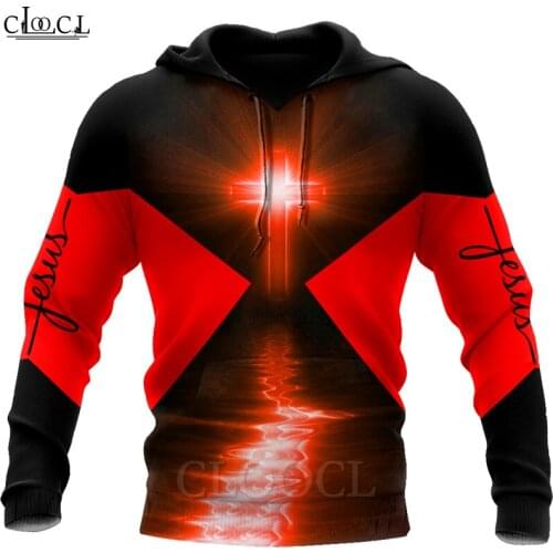 HX Newest Christian Jesus Catholic 3D Print Hoodie Mens Women Tracksuit Autumn Long-Sleeved Pullover Fashion Tops Drop Shipping