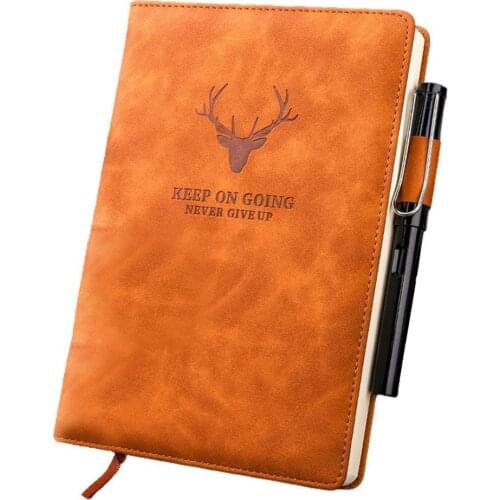 HOT SALES!360 Pages A5 Faux Leather Thick Business Notebook Sketch Journal Diary with Pen