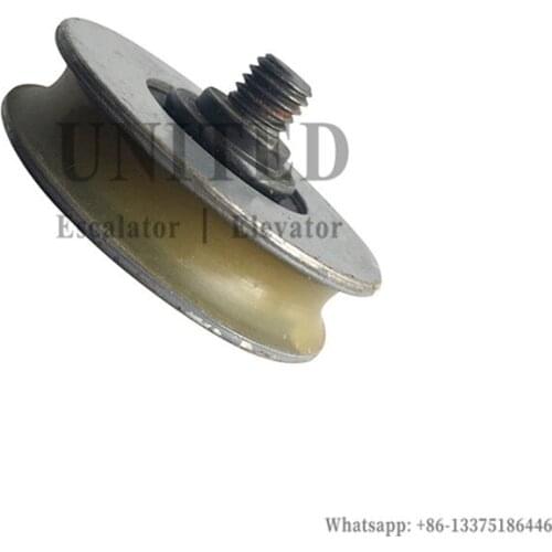 Elevator Door Roller OD56mm W14mm 6201RS W L9mm Shaft