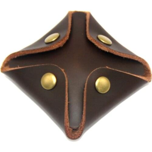 Men Casual Vintage Durable Solid Gift Artificial Leather Buckle Coin Purse Mini Handbag Fashion Pockets Portable