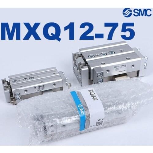 MXQ MXQ12 MXQ12L SMC MXQ12-75AS MXQ12-75AT MXQ12-75A MXQ12-75B Slide Guide Cylinder Pneumatic MXQ12-75BS MXQ12-75BT MXQ12-75C