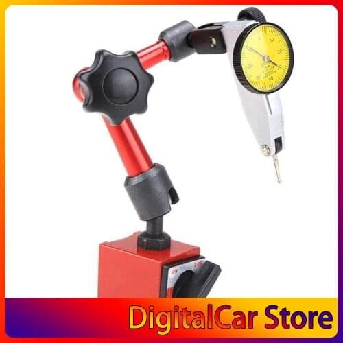 Mini Universal Magnetic Base Holder Table Seat Correction Gauge Stand Indicator Tool Flexible Dial Test Indicator
