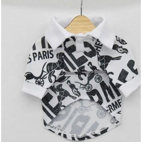 Pet Dog Clothes Puppy Tshirt Vest Summer Cartoon Letter Dogs Clothes Shirts for Small Large Dogs Polo French Bulldog Chihuahua